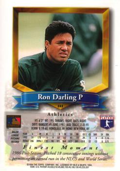 Ron Darling  baseball card collectible - Main Image 2