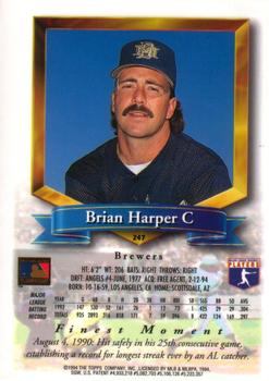 Brian Harper  baseball card collectible - Main Image 2