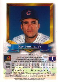 Rey Sanchez  baseball card collectible - Main Image 2