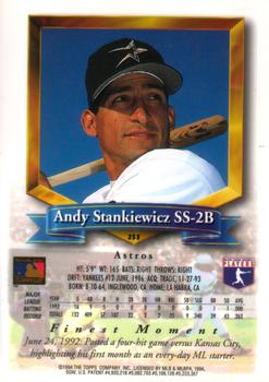 Andy Stankiewicz  baseball card collectible - Main Image 2