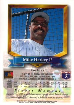 Mike Harkey  baseball card collectible - Main Image 2