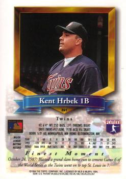 Kent Hrbek  baseball card collectible - Main Image 2