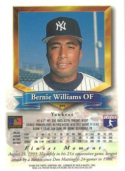 Bernie Williams  baseball card collectible - Main Image 2