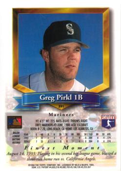 Greg Pirkl  baseball card collectible - Main Image 2