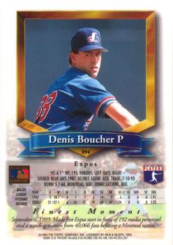 Denis Boucher  baseball card collectible - Main Image 2