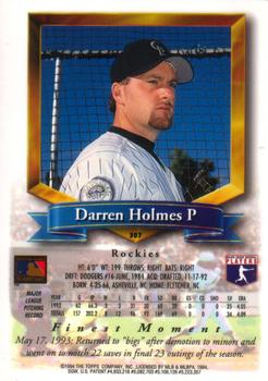 Darren Holmes  baseball card collectible - Main Image 2