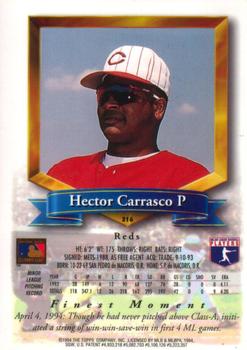 Hector Carrasco  baseball card collectible - Main Image 2