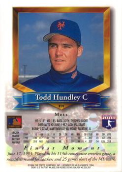 Todd Hundley  baseball card collectible - Main Image 2