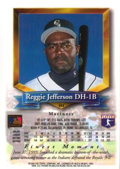 Reggie Jefferson  baseball card collectible - Main Image 2