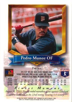 Pedro Munoz  baseball card collectible - Main Image 2