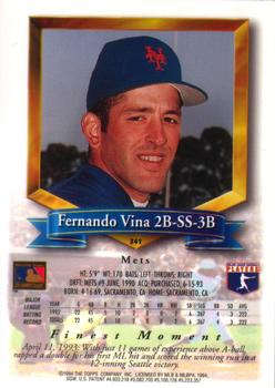 Fernando Vina  baseball card collectible - Main Image 2
