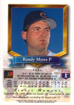 Randy Myers  baseball card collectible - Main Image 2