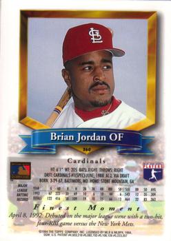 Brian Jordan  baseball card collectible - Main Image 2