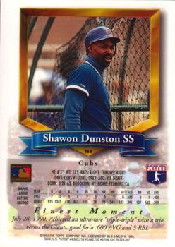 Shawon Dunston  baseball card collectible - Main Image 2