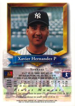 Xavier Hernandez  baseball card collectible - Main Image 2