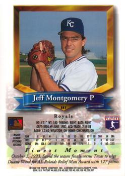 Jeff Montgomery  baseball card collectible - Main Image 2
