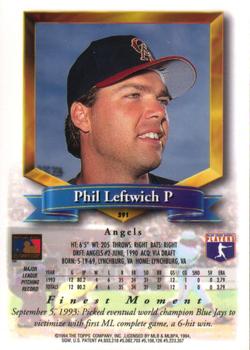 Phil Leftwich  baseball card collectible - Main Image 2