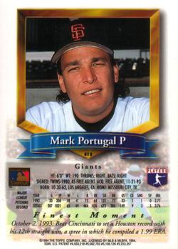 Mark Portugal  baseball card collectible - Main Image 2