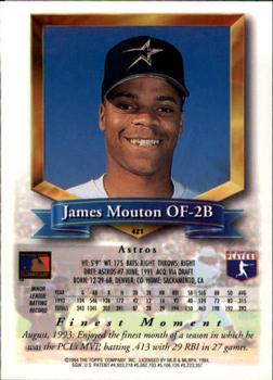 James Mouton  baseball card collectible - Main Image 2