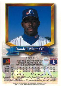 Rondell White  baseball card collectible - Main Image 2