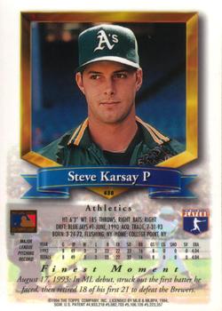 Steve Karsay  baseball card collectible - Main Image 2