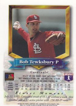 Bob Tewksbury  baseball card collectible - Main Image 2