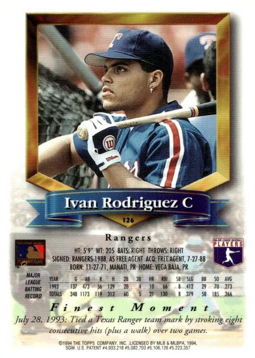 Ivan Rodriguez  baseball card collectible - Main Image 2