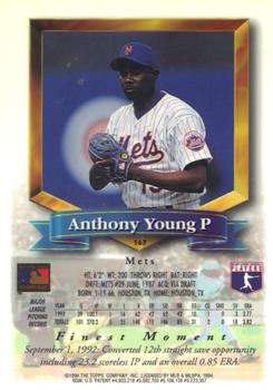 Anthony Young  baseball card collectible - Main Image 2