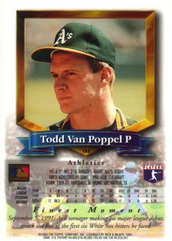 Todd Van Poppel  baseball card collectible - Main Image 2
