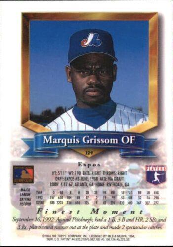 Marquis Grissom  baseball card collectible - Main Image 2
