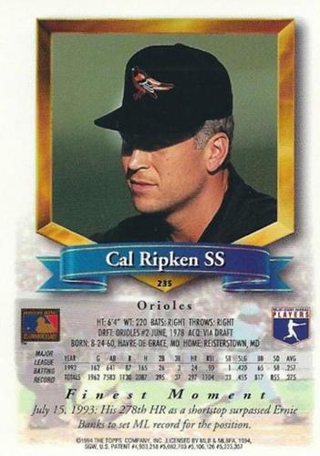 Cal Ripken Jr.  baseball card collectible - Main Image 2