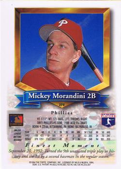 Mickey Morandini  baseball card collectible - Main Image 2