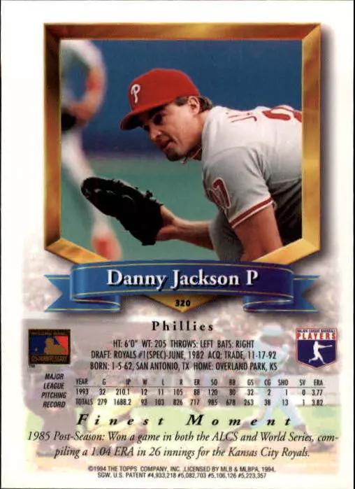 Danny Jackson  baseball card collectible - Main Image 2