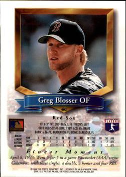 Greg Blosser  baseball card collectible - Main Image 2