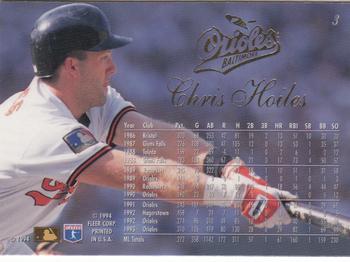 Chris Hoiles  baseball card collectible - Main Image 2