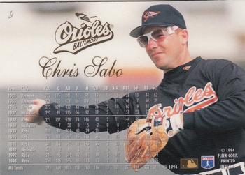 Chris Sabo  baseball card collectible - Main Image 2
