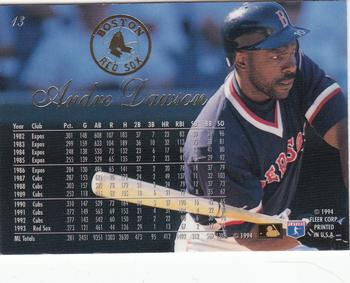 Andre Dawson  baseball card collectible - Main Image 2