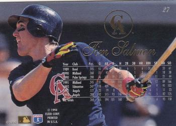 Tim Salmon  baseball card collectible - Main Image 2