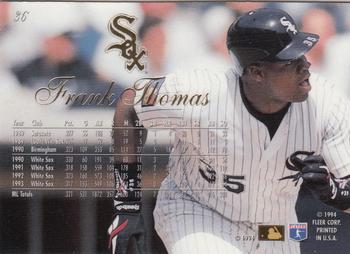 Frank Thomas  baseball card collectible - Main Image 2