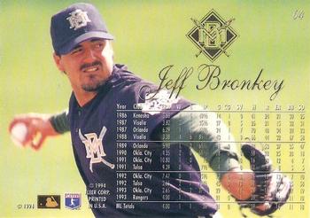 Jeff Bronkey  baseball card collectible - Main Image 2