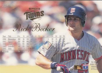 Rich Becker  baseball card collectible - Main Image 2