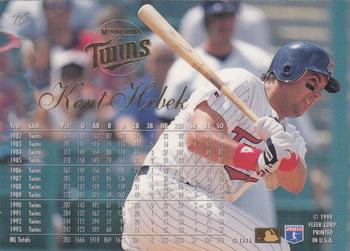 Kent Hrbek  baseball card collectible - Main Image 2