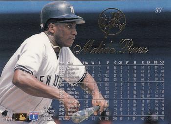 Melido Perez  baseball card collectible - Main Image 2