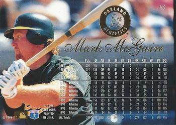 Mark McGwire  baseball card collectible - Main Image 2