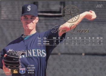Tim Davis  baseball card collectible - Main Image 2