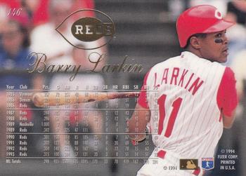 Barry Larkin  baseball card collectible - Main Image 2