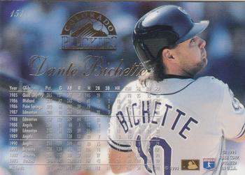 Dante Bichette  baseball card collectible - Main Image 2