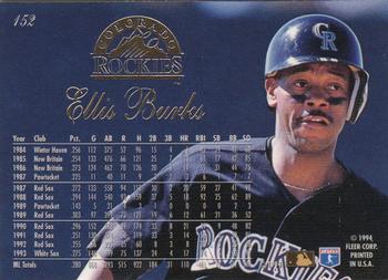 Ellis Burks  baseball card collectible - Main Image 2