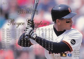 Royce Clayton  baseball card collectible - Main Image 2