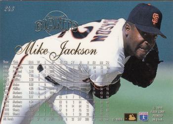 Mike Jackson  baseball card collectible - Main Image 2